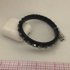 Plastic and crystal bangle